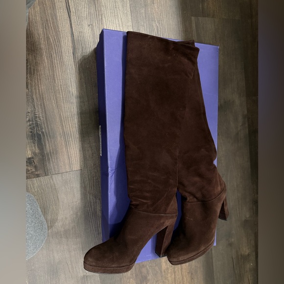 Stuart Weitzman Dark Brown Over the Knee Boots
